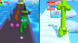 ✅ Giant Rush ? Tall Man Run // Game Comparison // Gameplay All Levels