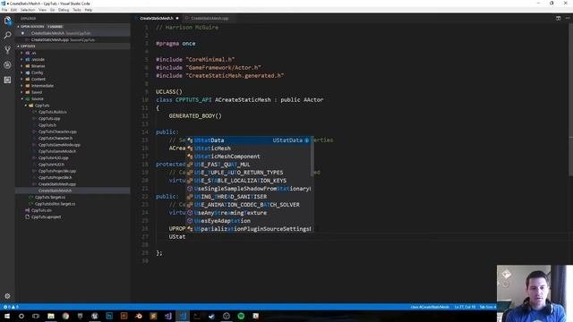 Unreal Engine 4 C++ Tutorial: Create Static Mesh