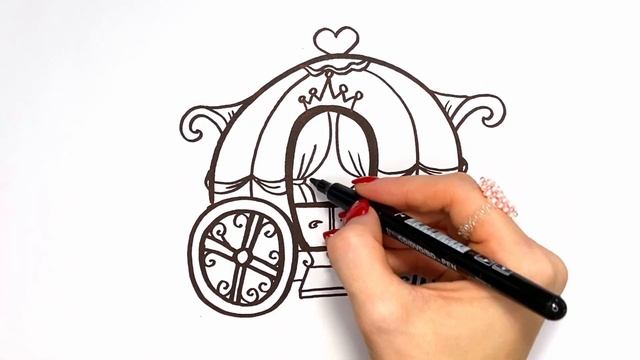 Drawing coach for children / Bolalar uchun murabbiy chizish / рисуем карета для детей смотреть онлайн