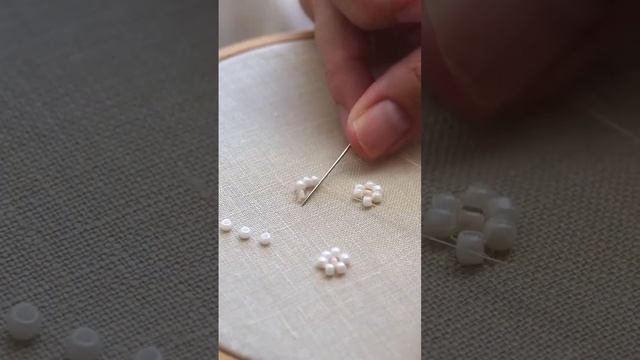 bead work butas using normal needle