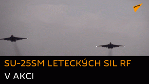 Ruská armáda ukázala záběry práce dvojice útočných letadel na Ukrajině