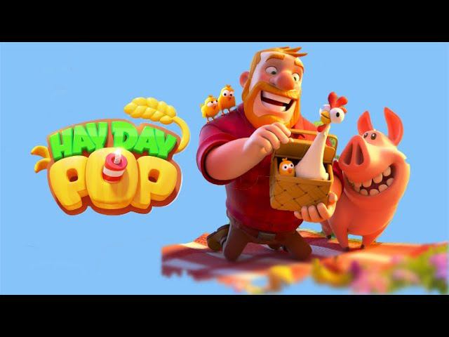 Hay Day Pop обзор новой игры от Supercell Android/iOS GamePlay смотреть онлайн