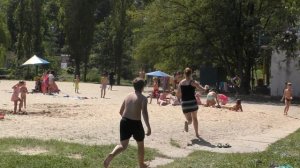 Один день на пляже. Лагерь "Карамель" под Киевом. 3 смена