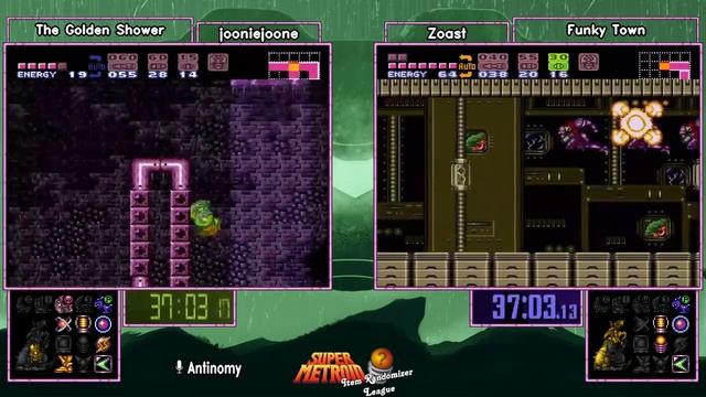 Week 6 The Golden Shower vs Funky Town. Super Metroid Rando League S3 смотреть онлайн