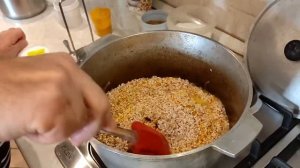 Плов из риса "Самарканд" со свининой и курдючным жиром