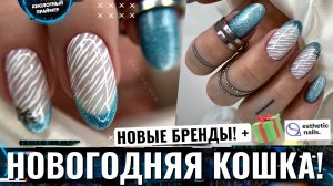 ?ЛУЧШАЯ КОШКА В МОЕЙ ПАЛИТРЕ! КЛАССНЫЙ ЗИМНИЙ ДИЗАЙН 2023? Обзор на новые бренды в Esthetic nails
