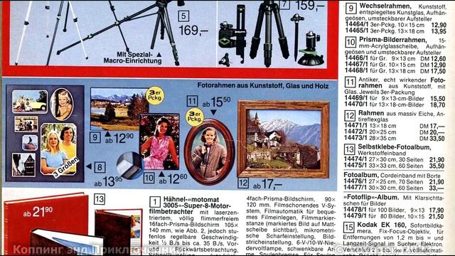 Фототехника, оптика. Каталог BAUR 1982-1983. POLAROID, YASHICA, CONTAX, PENTAX, MINOLTA, AGFA, KODA смотреть онлайн
