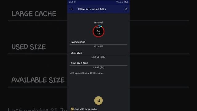 How to Clear all apps Caches at once | One Tap Cache Cleaner Andriod смотреть онлайн