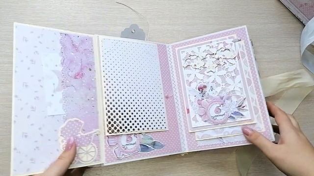 Ручная работа.Скрапбукинг.Альбом А5.Мамины сокровища.the album handmade.mp4 смотреть онлайн