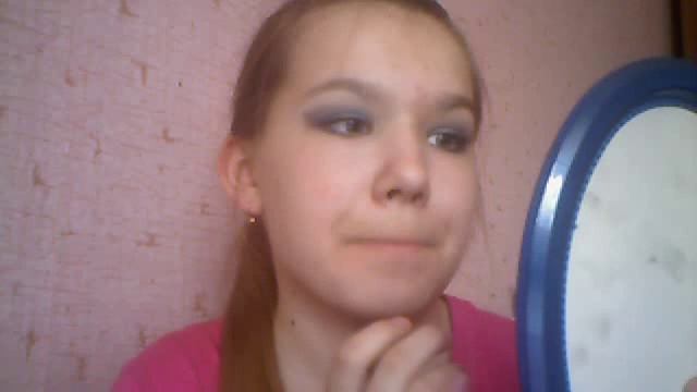 Макияж губ под цвет синих теней смотреть онлайн