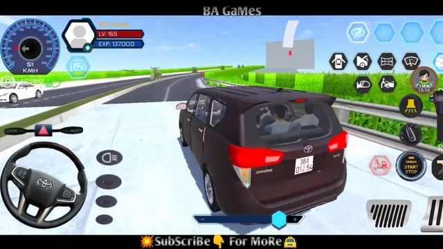 Toyota Innova Long City Highway Driving ?? Car Simulator Vietnam #3 Realistic Car Driving-Car Games