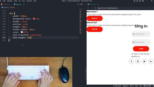 How to Create login form with Animation in 45 Min  - ASMR Programming