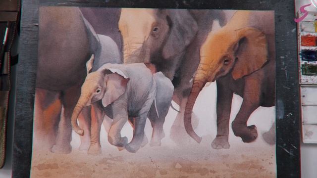 Промо онлайн-курса «Анималистика акварелью» смотреть онлайн