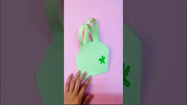 How to make Paper handbag? Origami Paper Craft Ideas /#hello crafting /#short video