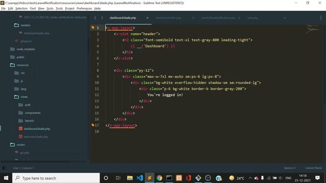 Laravel Database Notification | Laravel Advanced | Laravel Notification | Database Notify | #Part 2