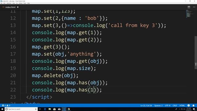 JavaScript ES6 Maps