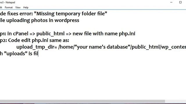 WordPress is giving error: “Missing a temporary folder” while uploading image/media? смотреть онлайн