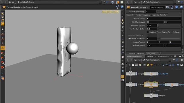 Houdini - Динамика и разрушения. Урок 1 на руском языке
