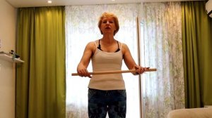 Плечелопаточный периартрит. Комплекс с палкой.