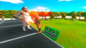 CLUMSY GORO KNOCKOUT UNITS INTO JUMBO JOSH - ANIMAL REVOLT BATTLE SIMULATOR