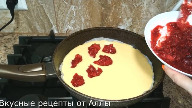 Малиновый Пирог без духовки и миксера! В 100 раз вкуснее любого торта!