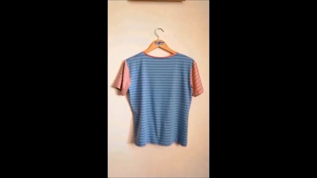 Что сшить из остатков ткани.Идеи женской футболки в полоску своими руками смотреть онлайн