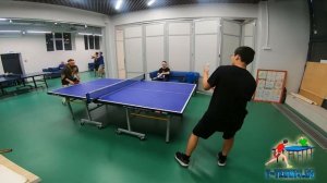 Цыганков Николай 550 - Санжиев Бадма 400. Турнир по настольному теннису Котловка Москва.