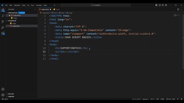 JAVASCRIPT - SETTING UP DEVELOPMENT ENVIRONMENT (01 - a)