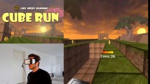 LET’S VR #11: CUBE RUN - GearVR Gameplay