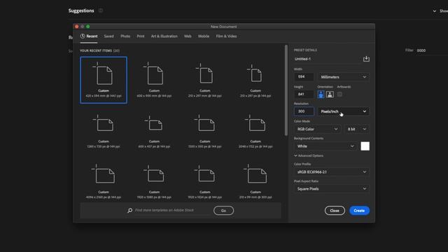 How to set up an A1 document in Adobe Photoshop смотреть онлайн