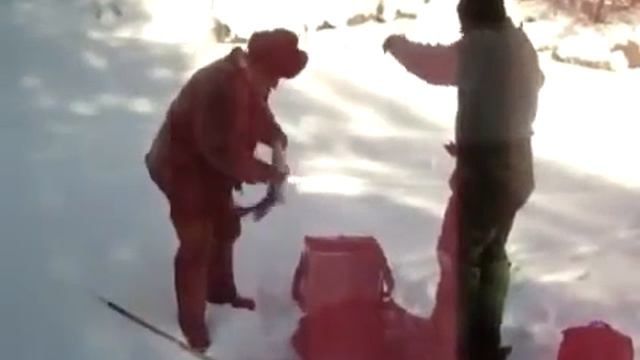 Зимняя рыбалка в Сибире, на Тыве