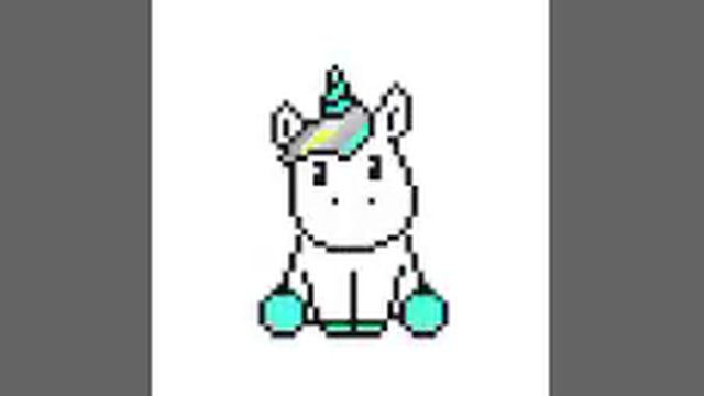 Рисование по клеткам #5 единорог no.color смотреть онлайн