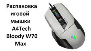 Игровая мышь A4Tech Bloody W70 Max (Распаковка)!