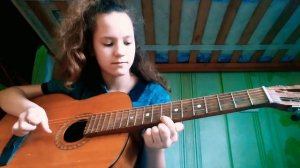 Кузнечик на гитаре ( на одной струне! ) + Разбор