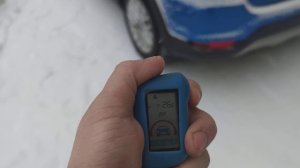 Заводим в мороз с сигнализации киа рио х лайн.