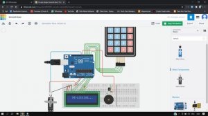 Automatic Door Locking using Password in TinkerCad