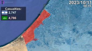 Israel-Hamas War: First Week Mapped using Google Earth