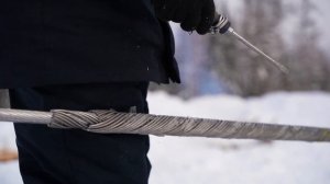 Монтаж проводов на ВЛ 500 кВ методом "под тяжением" с помощью оборудования Tesmec