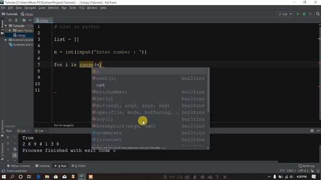 Python Tutorial Bangla 51 - Input data from user in List *TechBangla*
