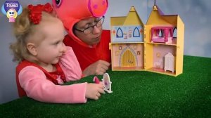 Тома и Игрушки Свинка Пеппа. Волшебный замок Пеппы принцессы. Видео для детей
