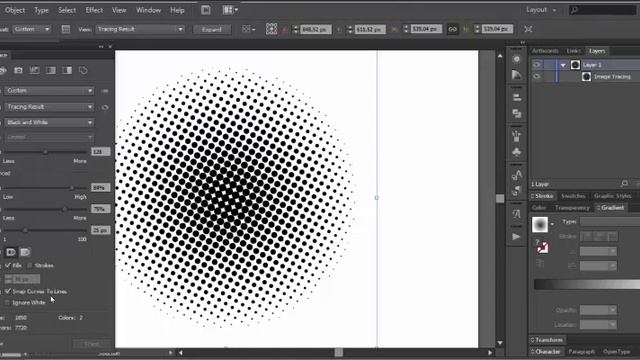 Halftone effect, dot pattern - Adobe Illustrator cs6 tutorial. Creating editable halftone circle. смотреть онлайн