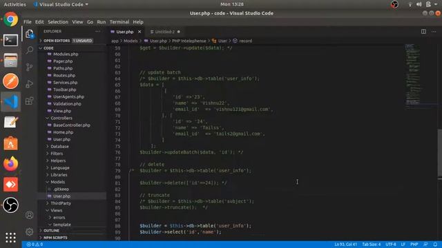 Query Builder in Codeigniter Part #12 | Codeigniter 4 tutorial in Hindi