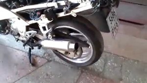 Kawasaki ZZR 400-II с глушителями Fortluft