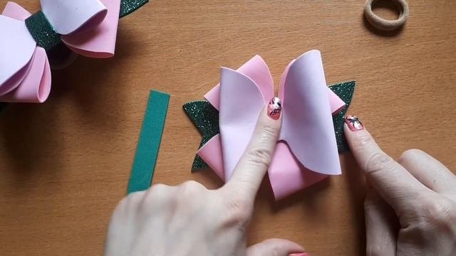 Бантики из фоамирана своими руками. #diy