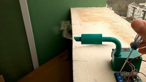 Самодельный дымогенератор для RC модели - тест