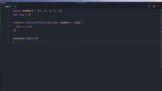 ES6 TypeScript #1 forEach Method