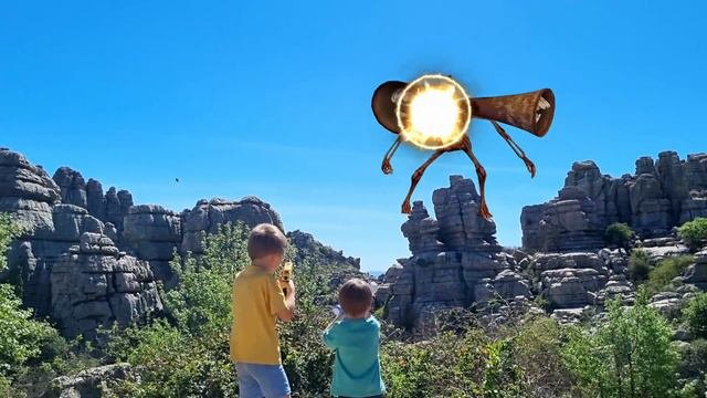 Сиреноголовый, Картун Кэт и Синий Радужный Друг в Реальной Жизни! **1 Часть** Siren Head
