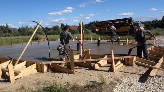 монолитная плита для газобетона смотреть онлайн