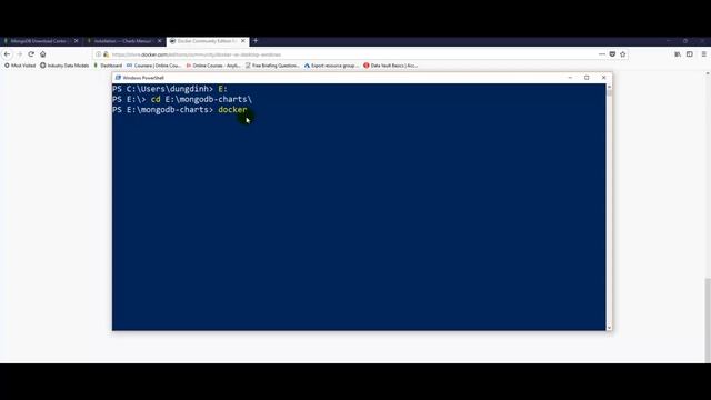 How to install MongoDB Chart on Docker for Window смотреть онлайн