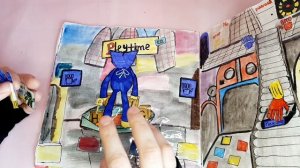 Игровая Книга Poppy Playtime из бумаги / Дом Хагги Ваги из бумаги / Играем в Хагги Ваги !!!